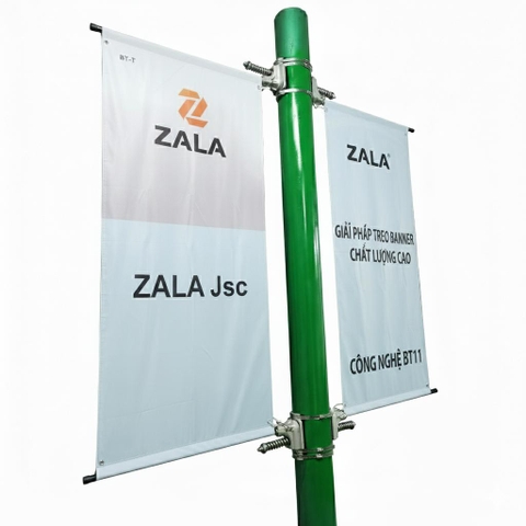 OEM Giá Treo Phướn Chịu Gió Street Flag Pole - Bộ Tay Treo Banner Cột Đèn ZALAA
