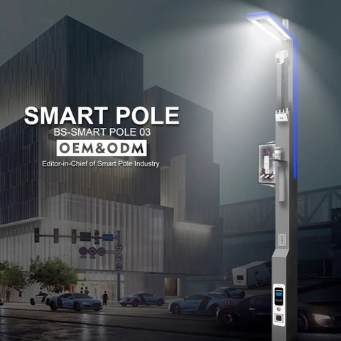 Trụ Cột Thông Minh ZBS-Smart Pole 02 ZALAA OEM/ODM cho Thành Phố hiện đại mới