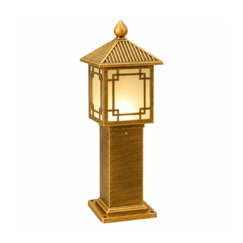 Trụ đèn nấm sân vườn vuông nhôm cổ điển D200×H600mm – ZALAA