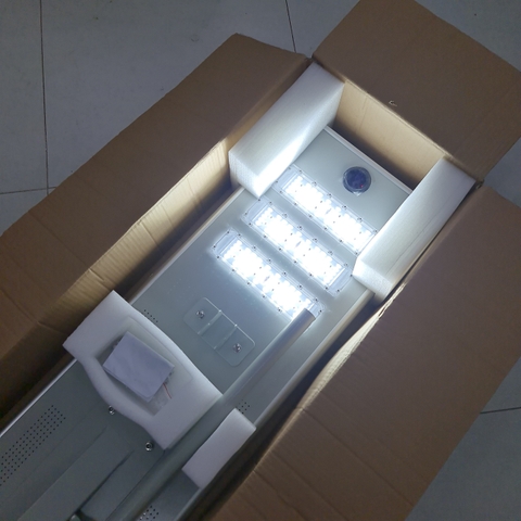 Đèn năng lượng mặt trời liền thể nhôm cao cấp 100w mã số ZLTN-100S ZALAA