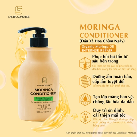 Với dầu xả Laura Sunshine Moringa Conditioner, tóc của bạn sẽ trở nên mềm mượt, chống gãy rụng, một cách tự nhiên. Với chiết xuất từ cây Moringa giàu dinh dưỡng, sản phẩm giúp tái tạo và bảo vệ tóc khỏi các tác nhân có hại. Hãy cùng chiêm ngưỡng hình ảnh tuyệt đẹp của mái tóc mượt mà này nhé!