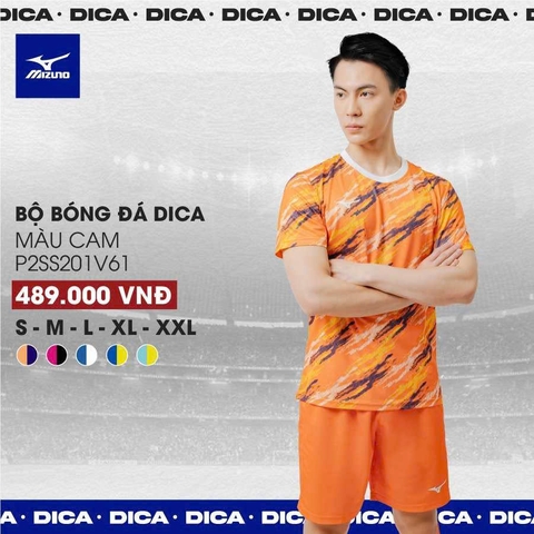 Bộ Quần Áo Bóng Đá Mizuno - Cam