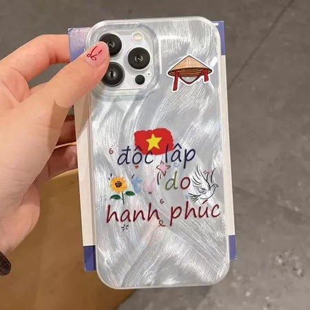 Ốp Độc Lập Hạnh Phúc Mềm Ánh Bạc