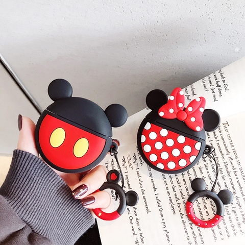 Vỏ case airpods chuột đen (S)