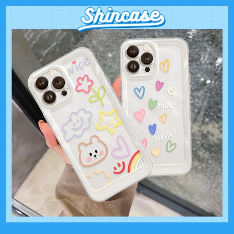 Ốp nice heart viền thẳng chống sốc