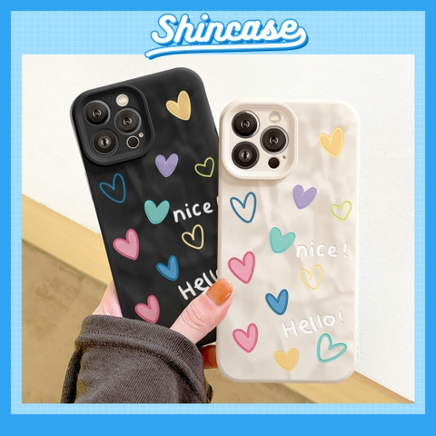 Ốp Color Heart nếp gấp
