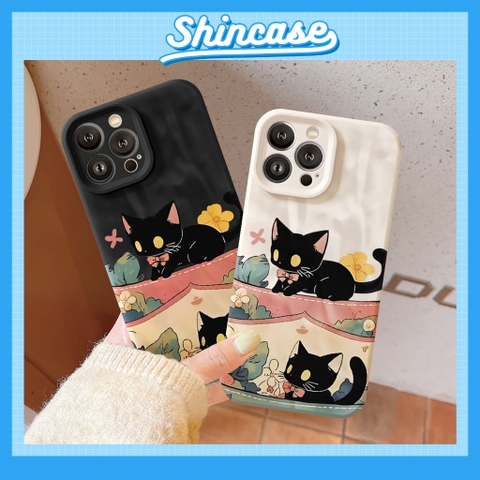 Ốp mèo cute nếp gấp