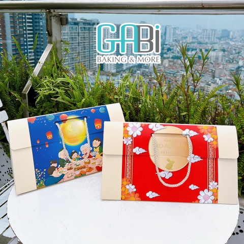 Hộp đựng 3 bánh trung thu size 150-200g