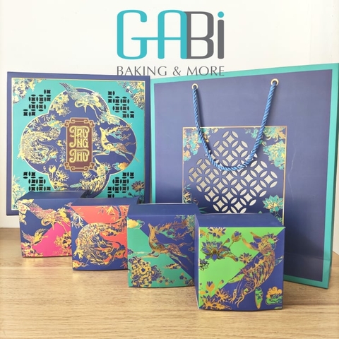 Hộp đựng bánh trung thu 4 bánh 150-250g Tứ Quý