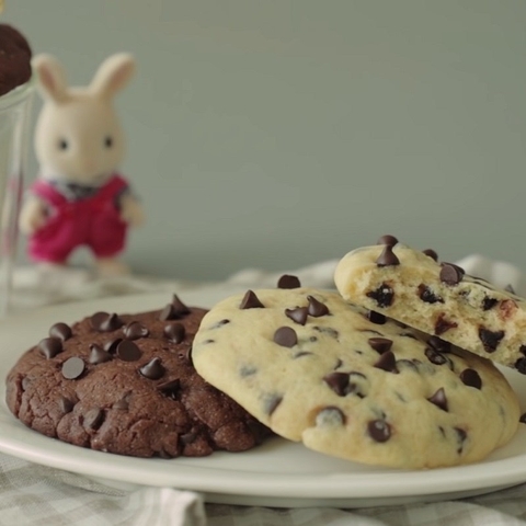 Combo nguyên liệu làm cookie chocochip vị socola 25c
