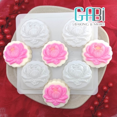 Khuôn thạch rau câu trung thu 4 ô sen YT-102