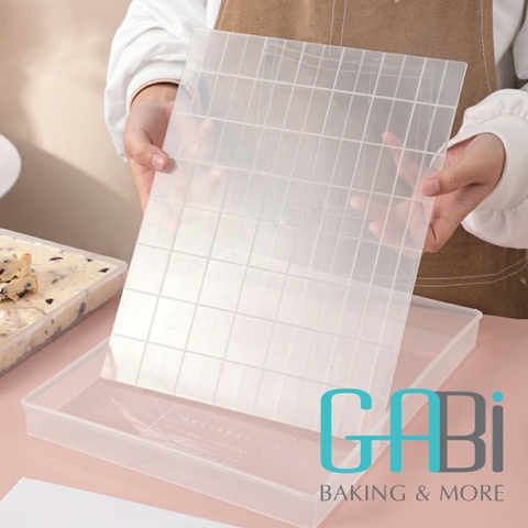 Khuôn nhựa làm kẹo nougat 112 ô đế rời