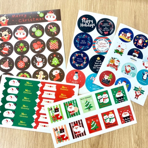 Sticker Noel nhiều mẫu