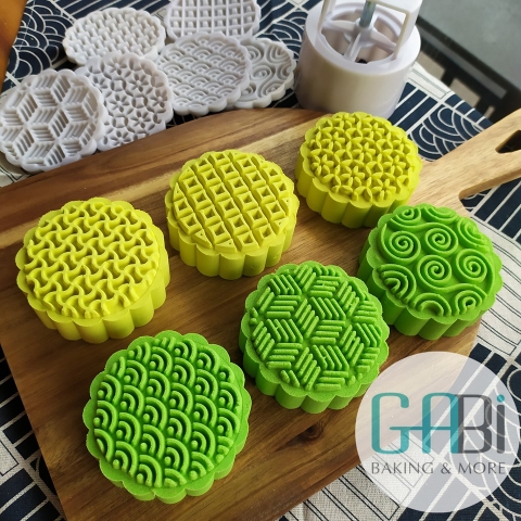 Khuôn trung thu lò xo 6 mặt vân 150-190g