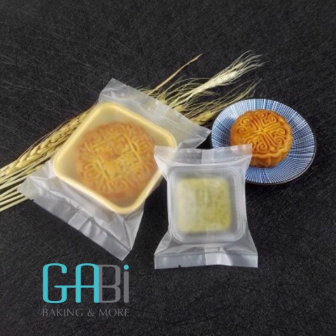 Túi đựng bánh trung thu trắng trơn 75g 10*13.5cm