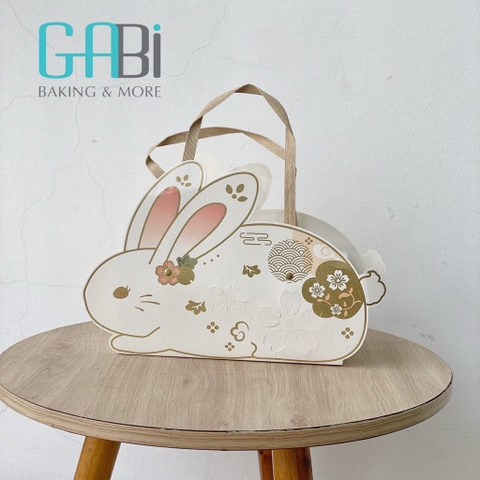 Hộp giấy đựng bánh thỏ trắng 25*10.6*10.6 cm