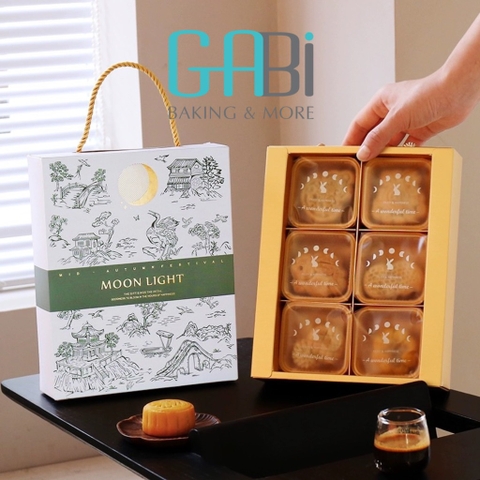 Túi hộp 6 bánh trung thu 50-80g Moon Light