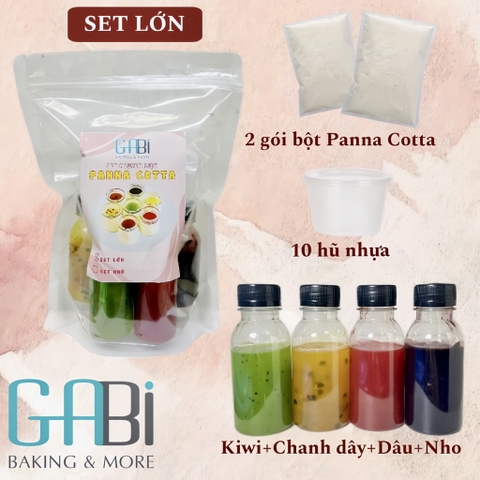 Set nguyên liệu làm panna cotta (17-20 hũ)