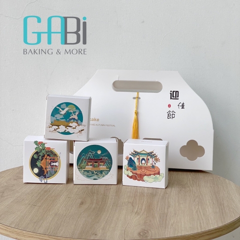 Hộp trung thu 4 bánh Vọng Nguyệt 80g-100g