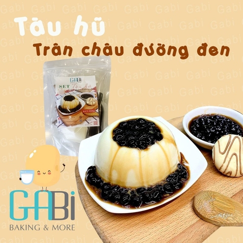 Set tàu hũ trân châu đường đen (5 bát)