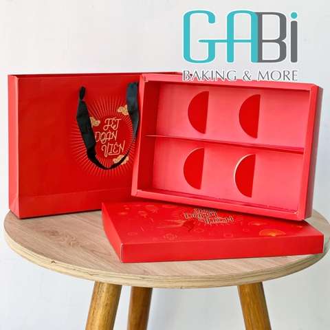 Bộ túi hộp đựng bánh kẹo Én vàng 25*16.5*5cm
