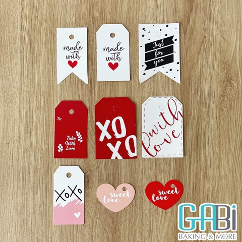 Set 5c tag giấy valentine