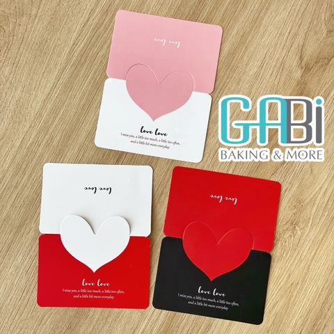 GABI thiệp Valentine - sự kết hợp hoàn hảo giữa nghệ thuật và sức mạnh của tình yêu. Với thiết kế tinh tế, độc đáo và đầy ý nghĩa, những chiếc thiệp GABI sẽ làm say đắm trái tim người nhận và chắc chắn sẽ là một món quà rất đặc biệt trong ngày Valentine.