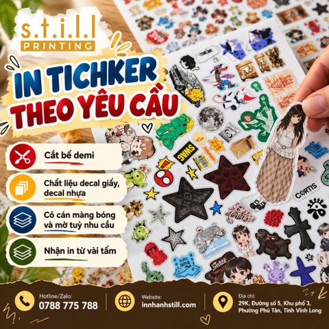 In sticker giá rẻ, bền đẹp tại thành phố Bến Tre - Vĩnh Long