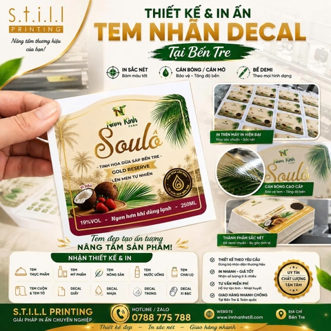 In Tem Nhãn Decal Ép Kim Giá Rẻ Tại Bến Tre _ Still Priting