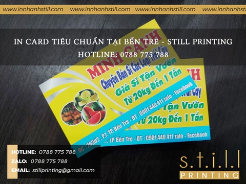 IN NAME CARD CHO VỰA TRÁI CÂY MINH CẢNH - 5 HỘP GIÁ CHỈ 300.000 VNĐ