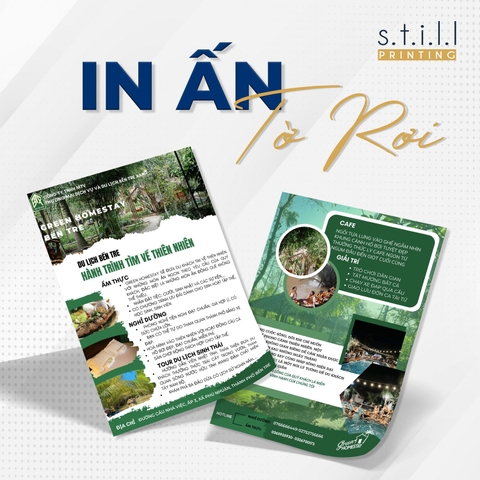 In 2.000 Tờ Rơi A5 2 Mặt Cho Green Homestay