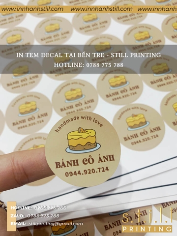 TEM DÁN CAO CẤP CHO CỬA HÀNG BÁNH NGỌT - NÂNG CAO GIÁ TRỊ SẢN PHẨM TRONG MẮT KHÁCH HÀNG