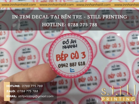 TEM DÁN CAO CẤP CHO CỬA HÀNG ĐỒ ĂN NHANH BẾP CÔ 3