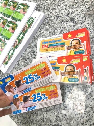 2000 Tờ Rơi Quảng Cáo 7 x 15 cm; 350 VNĐ/1 tờ