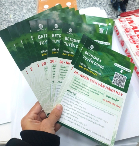 Tờ Rơi Quảng Cáo, Tuyển Nhân Viên Sản Phẩm