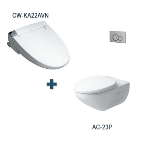 Bàn cầu treo tường Inax AC-23P+CW-KA22AVN