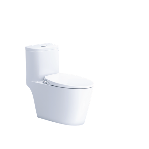 Bàn cầu 1 khối Caesar C1364F (Không nắp) + nắp rửa cơ TAF060