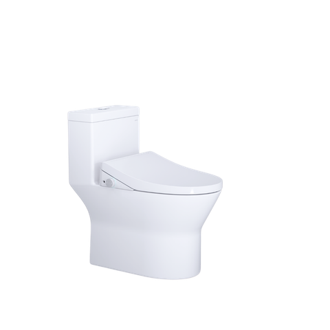 Bàn cầu 1 khối nắp rửa điện tử Caesar C1374 (không nắp) + TAF512H