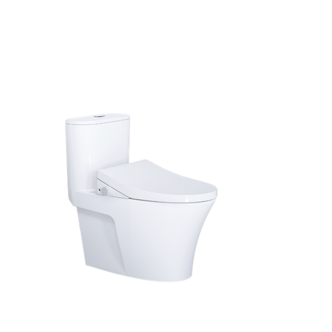 Bàn cầu 1 khối nắp rửa điện tử Caesar C1395 (không nắp) + TAF512H