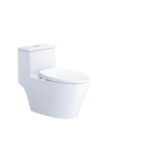 Bàn cầu 1 khối Caesar CD1353 (không nắp) + nắp rửa cơ TAF060
