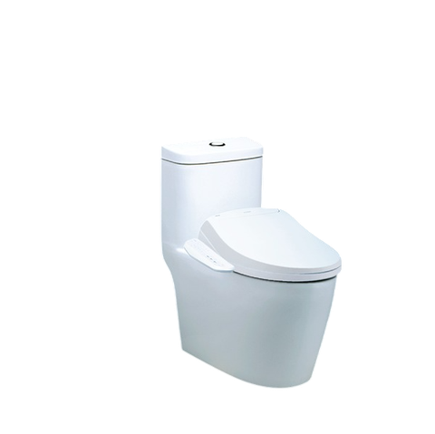 Bàn cầu 1 khối Caesar C1364F (Không nắp) + nắp rửa TAF400H