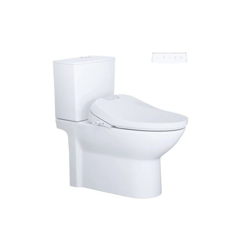 Bàn cầu 2 khối Caesar CD1340 (không nắp) + nắp rửa TAF610H