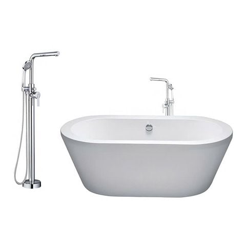 Combo bồn tắm Caesar AT6270 kèm vòi AS489C đặt sàn
