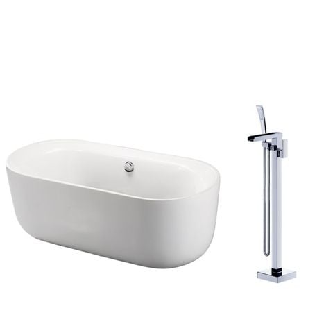 Combo bồn tắm lập thể + vòi sen bồn tắm nóng lạnh Caesar AT0750 + AS689C