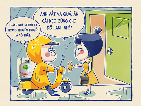 Khách hàng của Gas Năm Sao ai cũng dễ thương