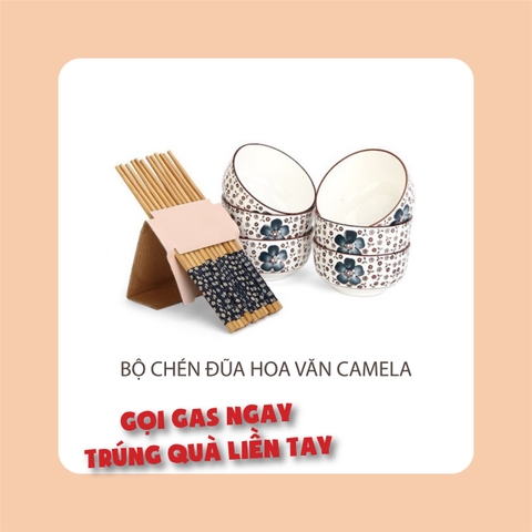 Khuyến mãi bộ chén đũa hoa văn Nhật cao cấp