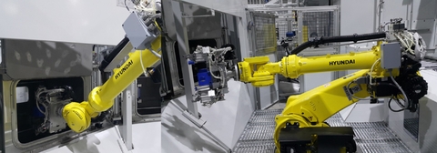 Robot palletizing Hyundai