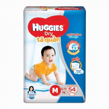 Bỉm - Tã quần Huggies size M 54 miếng