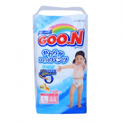 Bỉm - Tã quần Goon size L bé gái - 44 miếng