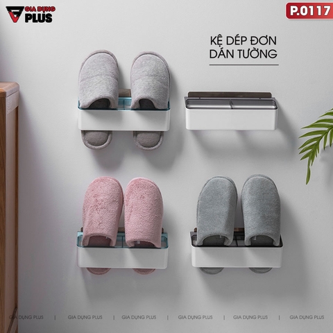 Kệ Giày Dép Dán Tường Nhựa ABS Tiết Kiệm Không Gian Cho Phòng Tắm, Phòng Khách SHUANGQING (SQ-0117) - Gia dụng Plus
